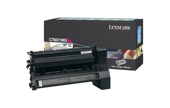 738497  C782X1MG Toner LEXMARK C782X1MG  15K r&#248;d 